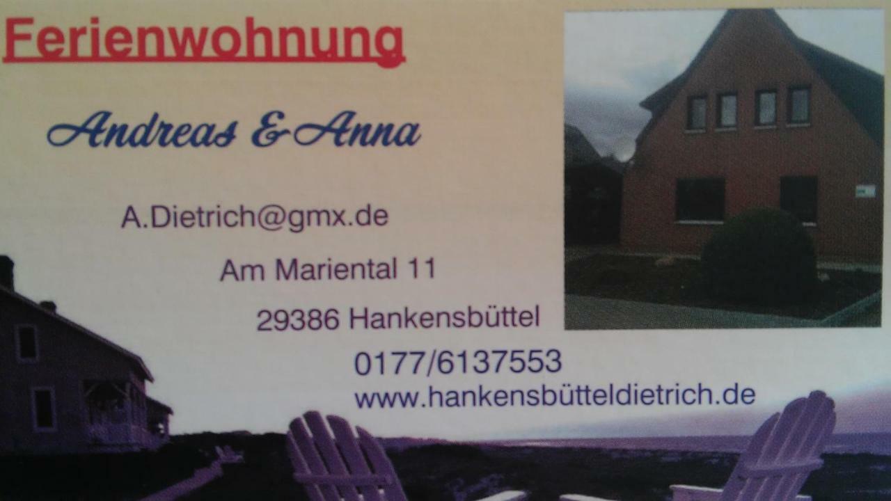 Apartmán Am Mariental 11 Hankensbuttel Exteriér fotografie